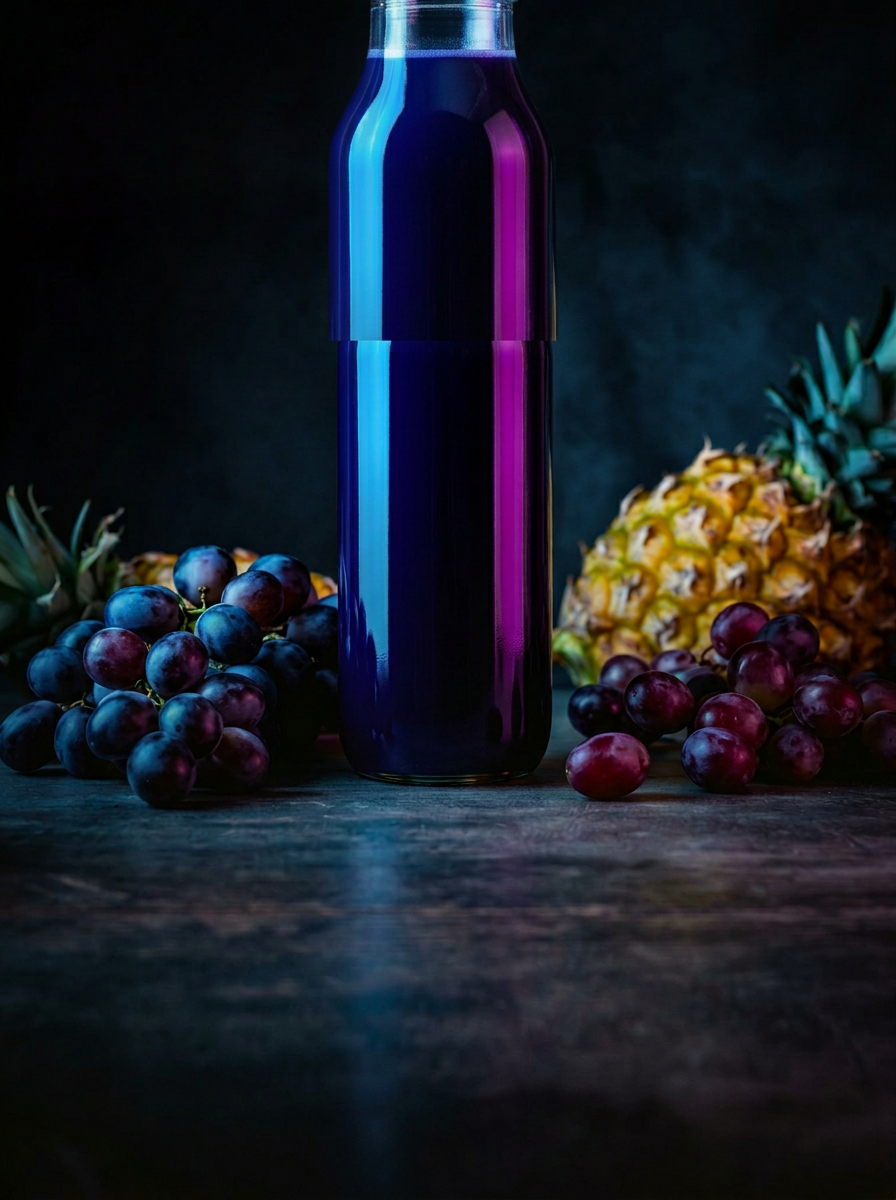 Sapphire Punch — Mental Clarity · Cough Relief · Antihistamine — 💙 🌀 🍇 🍍 🍎